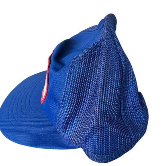 VTG US Air Force Trucker Hat A Great Way of Life Blue Mesh Snapback Retro Cap - Picture 5 of 8